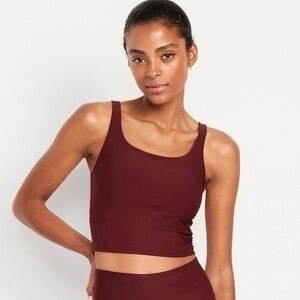 NWT! Old Navy Royal Velvet Light Support PowerSoft Longline Sports Bra 📚